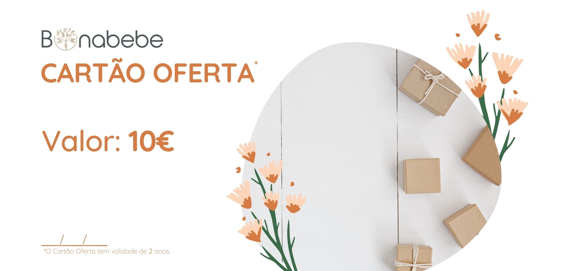Cartão de Oferta/Cartão Presente/Cheque Prenda/Gift Card – 10€