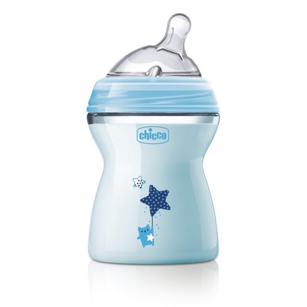 Chicco Biberão NaturalFeeling 250ml 2m+ – Azul