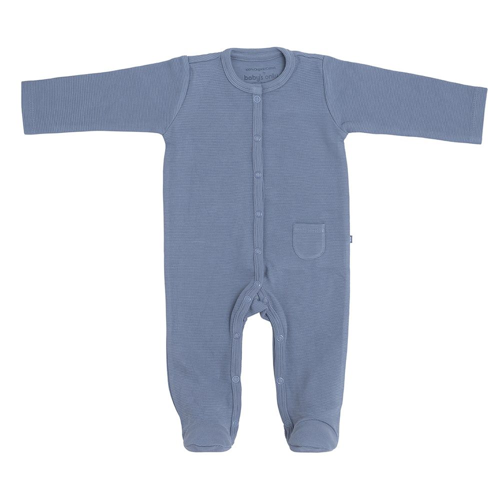 Babys Only Babygrow com Pés Pure Vintage Blue – 62