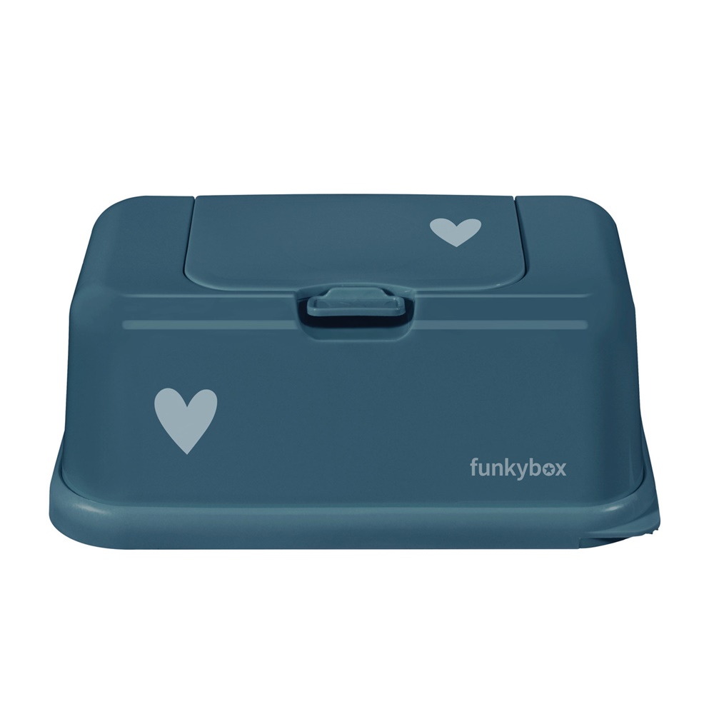 FunkyBox – Dispensador de Toalhitas Brilho – Petroleo Coração