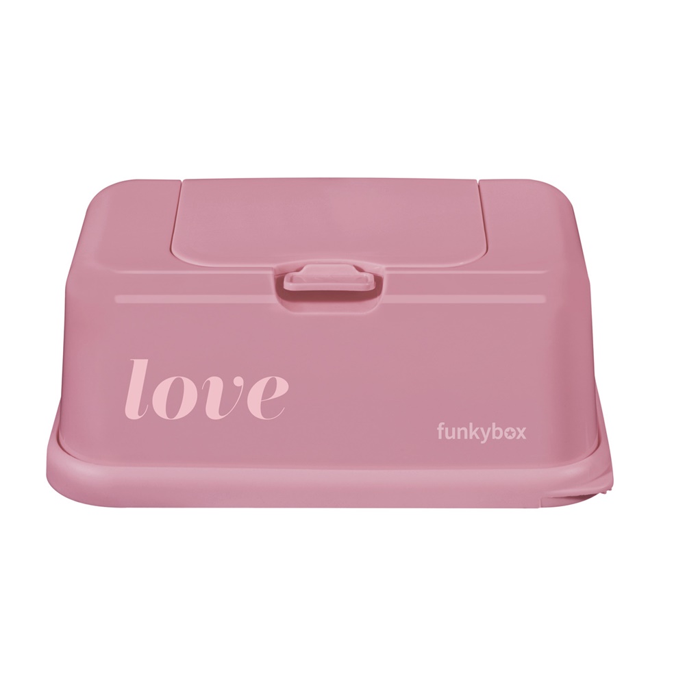 FunkyBox – Dispensador de Toalhitas Brilho – Rosa Vintage Love