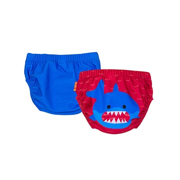 ZooCchini – Conjunto de 2 cuecas de Banho 12-24 meses – Tubarão Azul