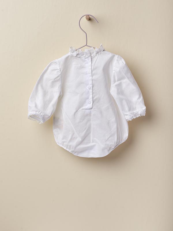 Wedoble Body Blusa com Renda Branco