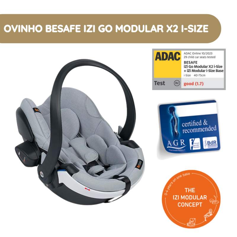 Ovinho para Bebé BeSafe iZi Go Modular X2 i-Size – Peak Mesh