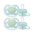 Philips Avent - 2 Chupetas - Ultra Air – NT - 0-6 M - Menino