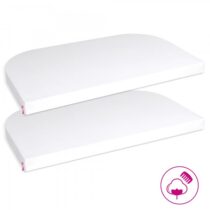 Babybay 2 Lençóis Ajustáveis Jersey Deluxe para modelo Original - branco