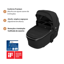 Alcofa Fame da Maxi-Cosi – Dos 0 aos 6 meses – Twillic Black