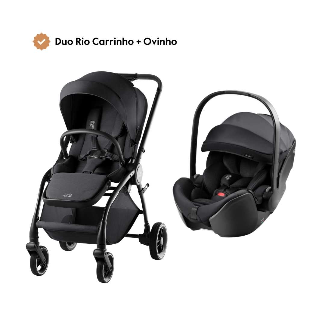 Duo Rio Carrinho + Ovinho Baby-Safe Pro da Britax Römer – Style Carbon Black