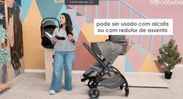O Carinho Britax Romer Rio pode ser usado com alcofa ou com redutor de assento 