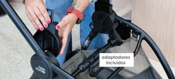 O carrinho Britax Romer Rio vem com adaptadores incluídos