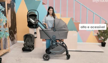 O carrinho de bebé Britax Romer Rio tem uma alcofa alta e acessível