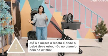 Até aos 6 meses a alcofa é onde o bebé deve estar, não no assento ou ovinho