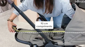 O Carrinho de bebé Britax Romer Rio tem um assento com 93cm de profundidade