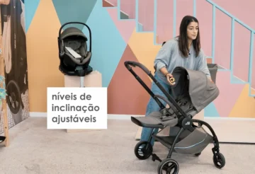 O Carrinho de bebé Britax Romer Rio tem os níveis de inclinação ajustáveis