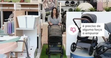 O carrinho de bebé Rio, é preciso de alguma força a empurrar