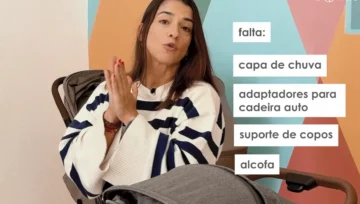 O carrinho de bebe Maxi-Cosi Soho, não vem incluido, a capa da chuva, os adaptadores para cadeira auto, o suporte de copos e a alcofa