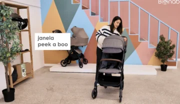 O carrinho de bebe Maxi-Cosi Soho tem uma janela peek a boo