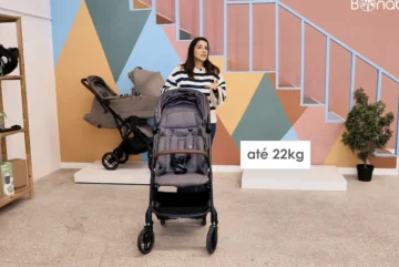 O carrinho de bebe Maxi-Cosi Soho tem uma capacidade de 22kg