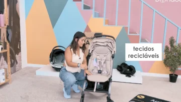 Carrinho Joolz Aer 2 - Assento com tecidos recicláveis 