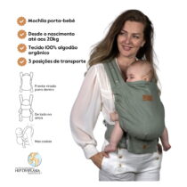 Isara Mochila Portabebé QuickTie One Size - Pearl Grey (3)