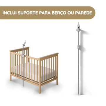 Philips Avent Intercomunicador Night Owl 2.0 Premium inclui suporte para berço ou parede