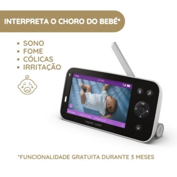 Philips Avent Intercomunicador Night Owl 2.0 Premium interpreta o choro do bebé