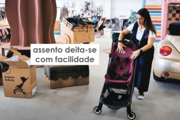 Carrinho Bugaboo Butterfly - o assento deita-se com facilidade