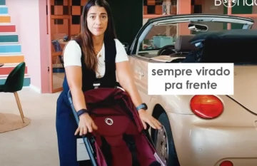 Carrinho Bugaboo Butterfly - Está sempre virado para a frente não é possível virar para os pais
