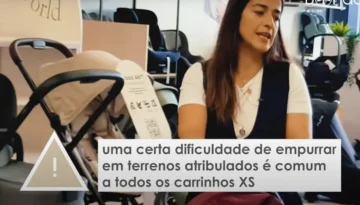 Carrinho Bugaboo Butterfly - Difícil de empurrar em terrenos atribulados 
